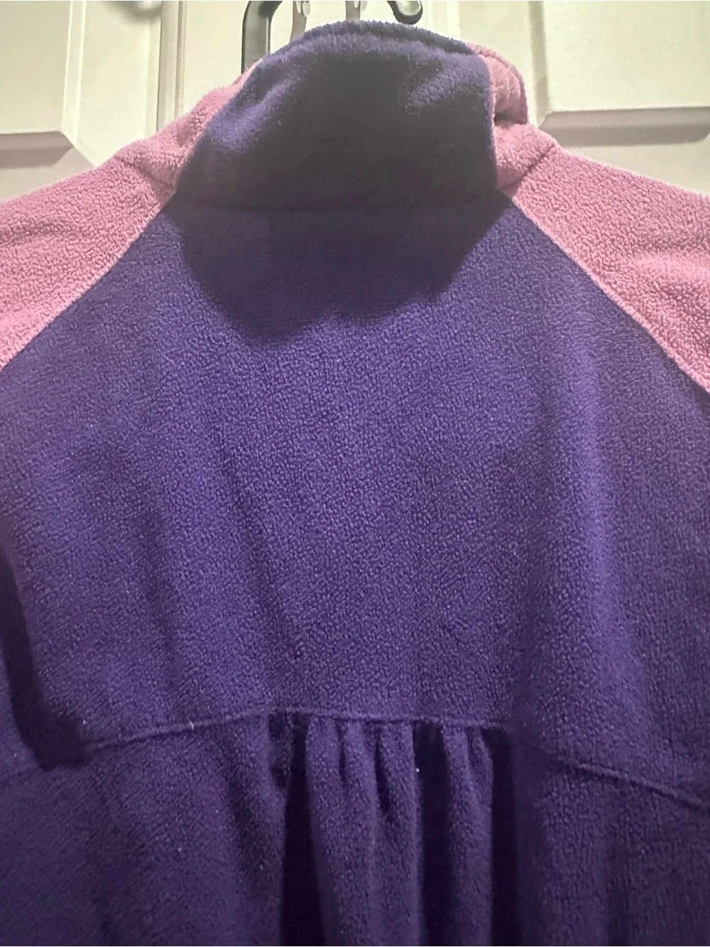 Columbia Children’s Two-Tone Purple Fleece Pullover with Quarter Zip - 4T
